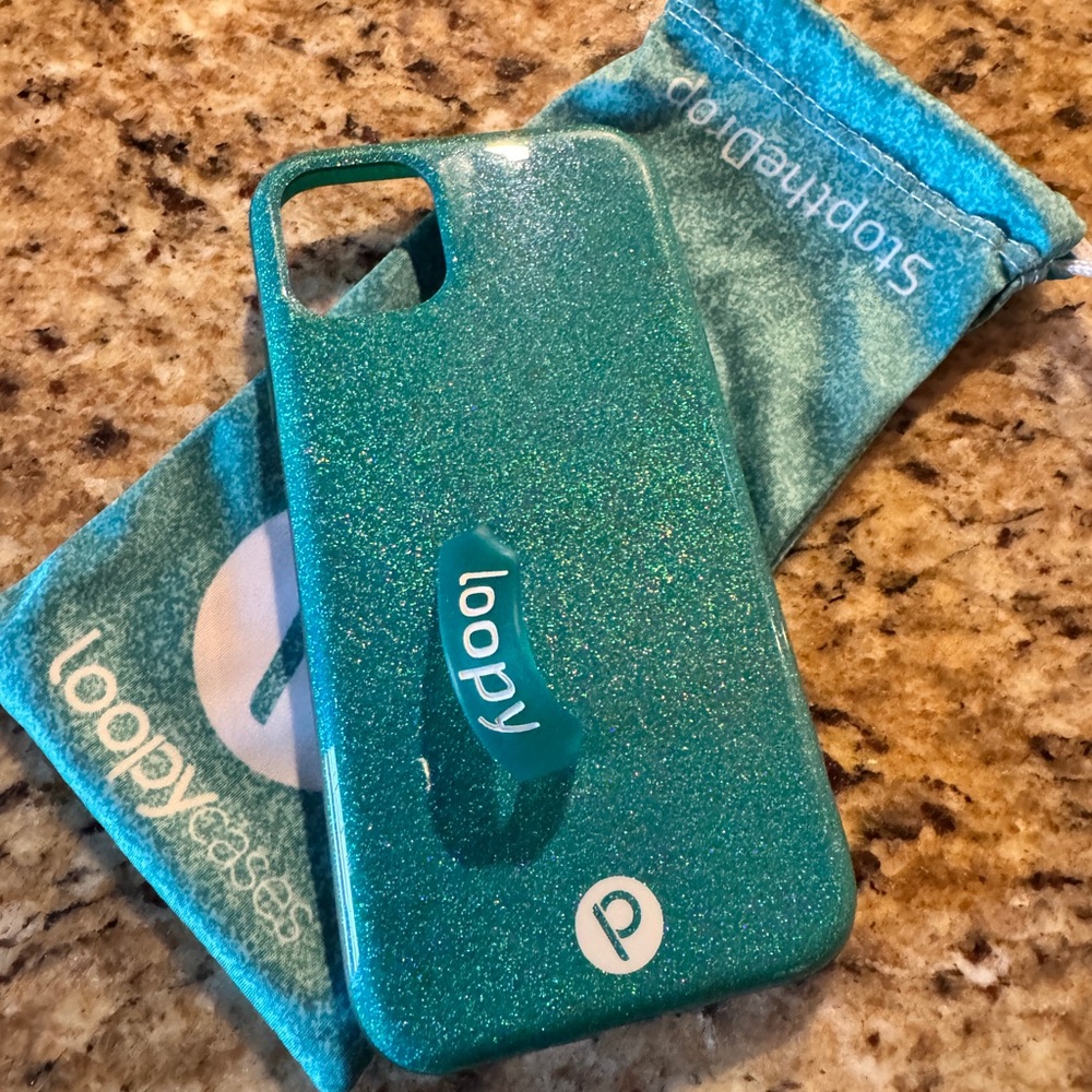Loopy Case Sparkling Aqua Phone Cover  iPhone 11/XR 6.1"